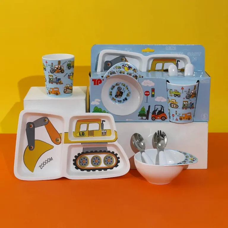 Thousand Perfection Truck Collection Melamine Kidsware（4 pieces）
