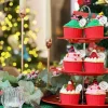 3 Tier Cake Stand-red