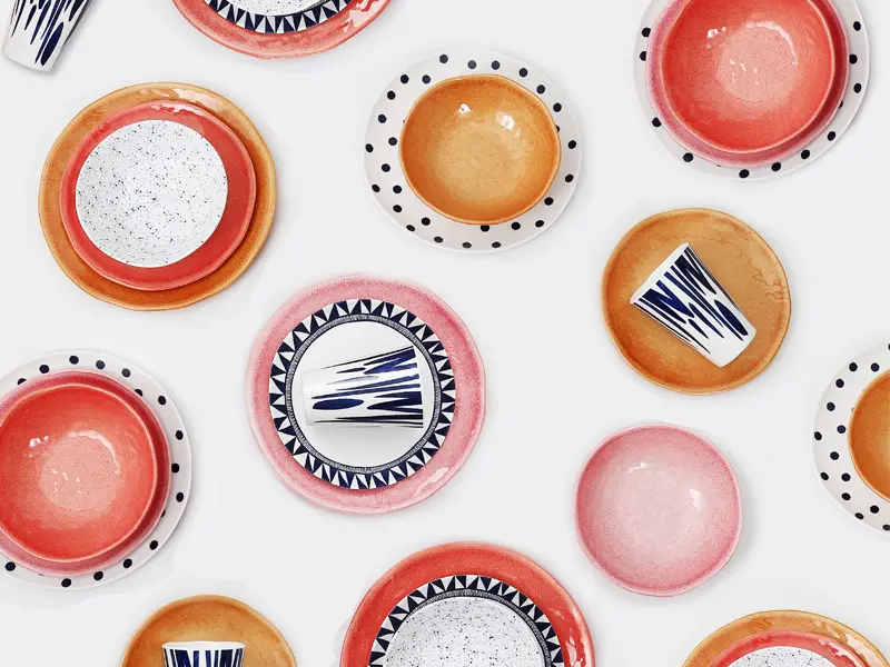Geneva Collection Melamine Dinner Set