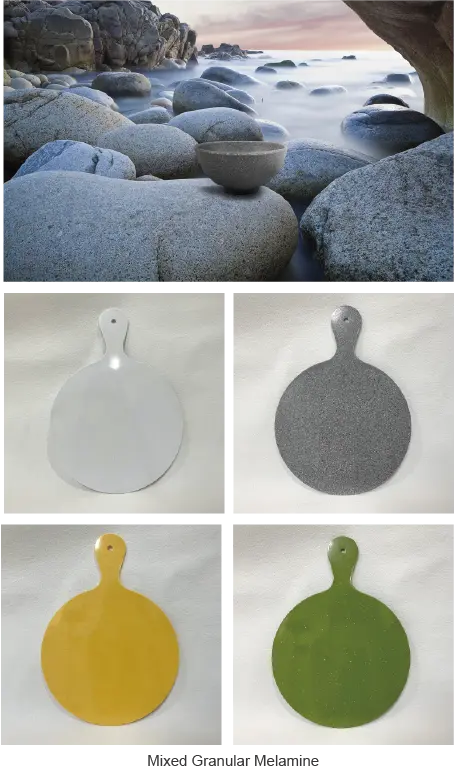 Different forms of melamine