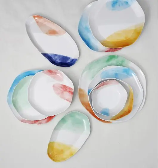 contemporary melamine dinnerware